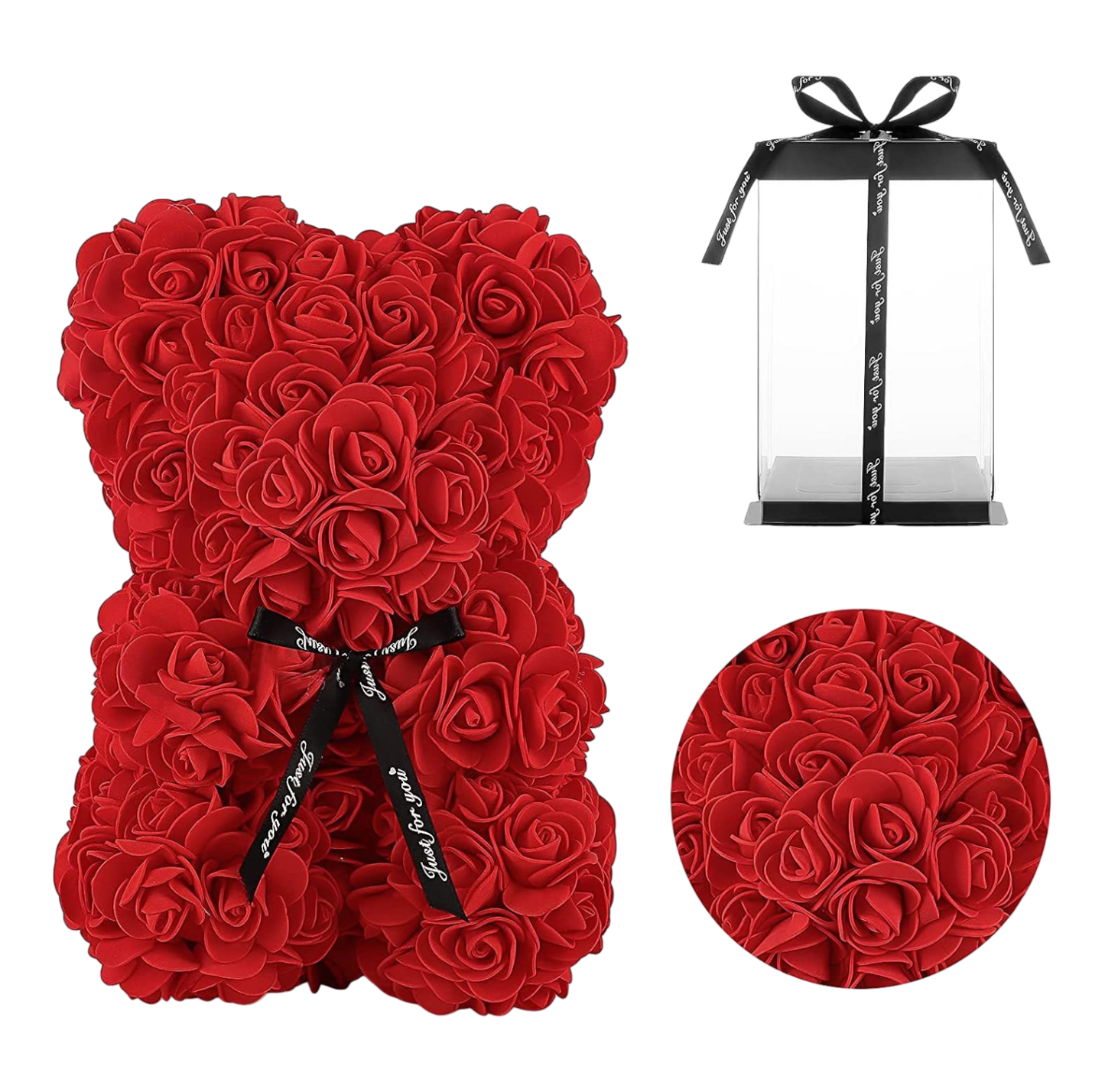 Oso de Rosas Eternas DreamLove™ – Regalo Inolvidable con Luz LED