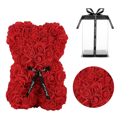 Oso de Rosas Eternas DreamLove™ – Regalo Inolvidable con Luz LED