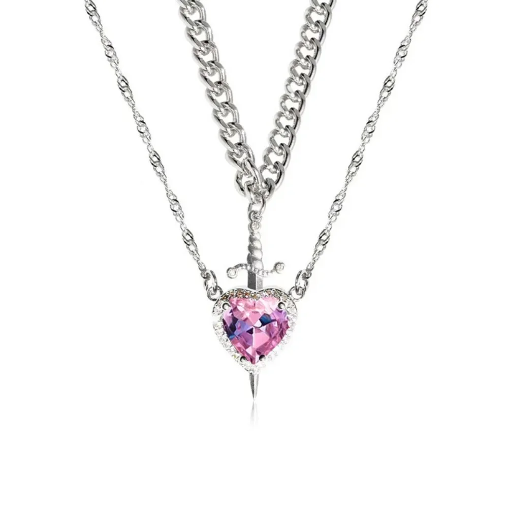 Collar de Parejas "Vínculo Eterno" – Espada y Corazón Complementarios ✨+CAJAREGALO